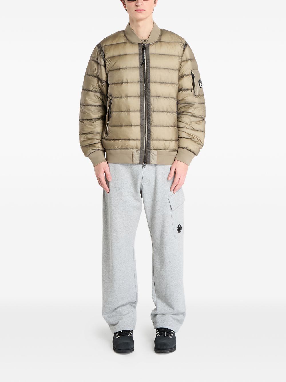 C.P. COMPANY - Diagonal Raised Fleece Cargo Sweatpants Gris clair - Lothaire