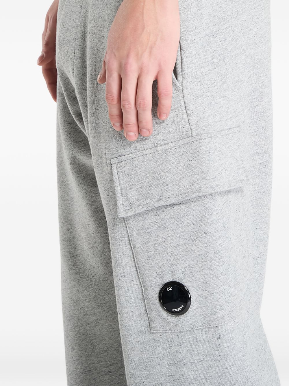 C.P. COMPANY - Diagonal Raised Fleece Cargo Sweatpants Gris clair - Lothaire