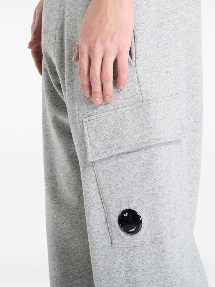 C.P. COMPANY - Diagonal Raised Fleece Cargo Sweatpants Gris clair - Lothaire