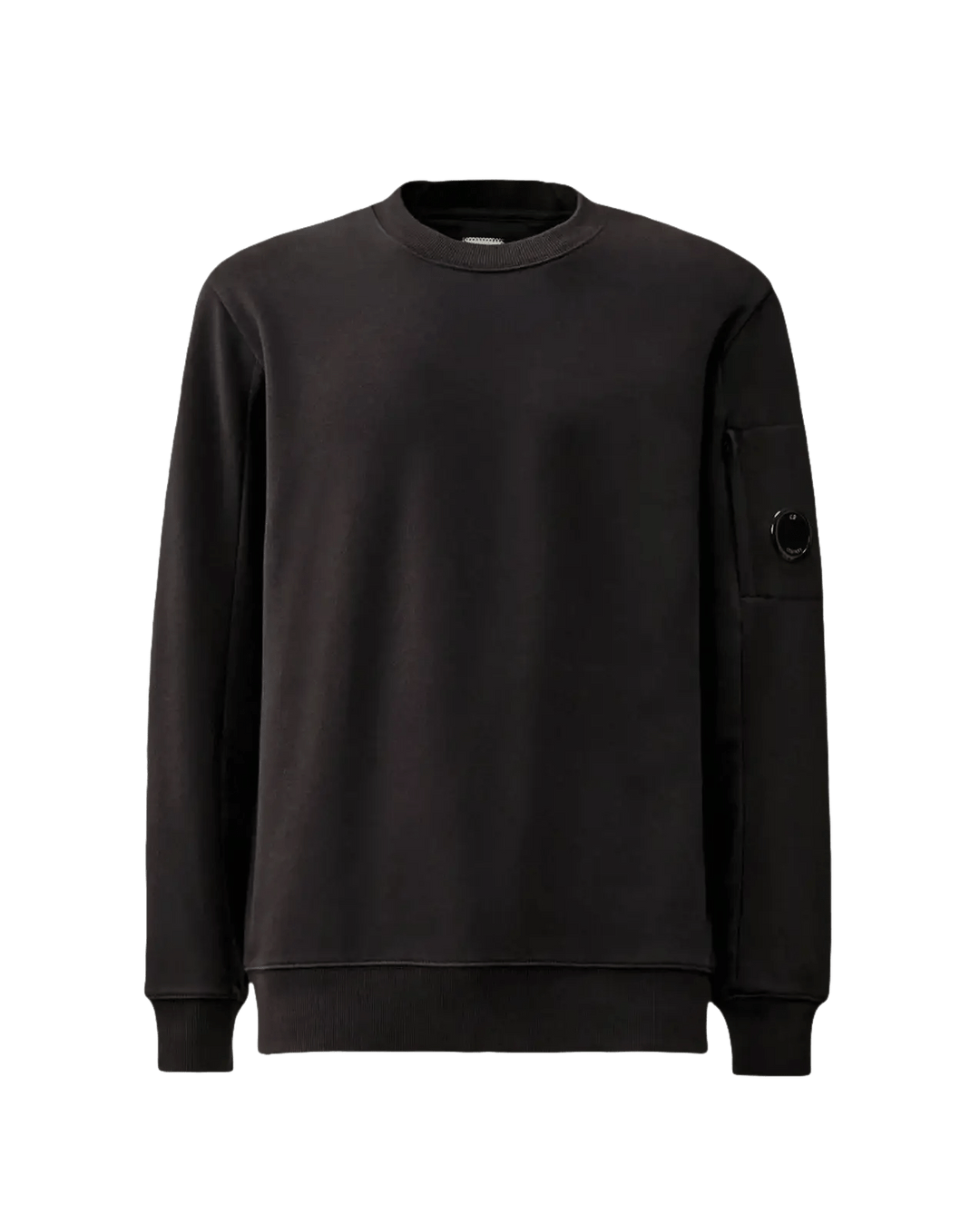 C.P. COMPANY - Diagonal Raised Fleece Crewneck Lens Sweatshirt - Marine - Lothaire