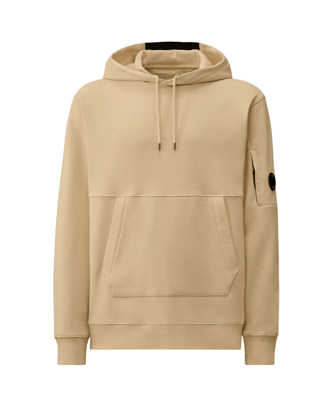 C.P. COMPANY - Diagonal Raised Fleece Hooded Lens Sweatshirt Beige crème - Lothaire