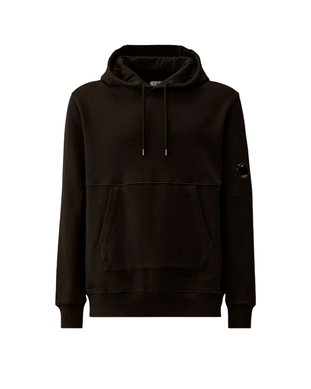 C.P. COMPANY - Diagonal Raised Fleece Hooded Lens Sweatshirt Noir - Lothaire