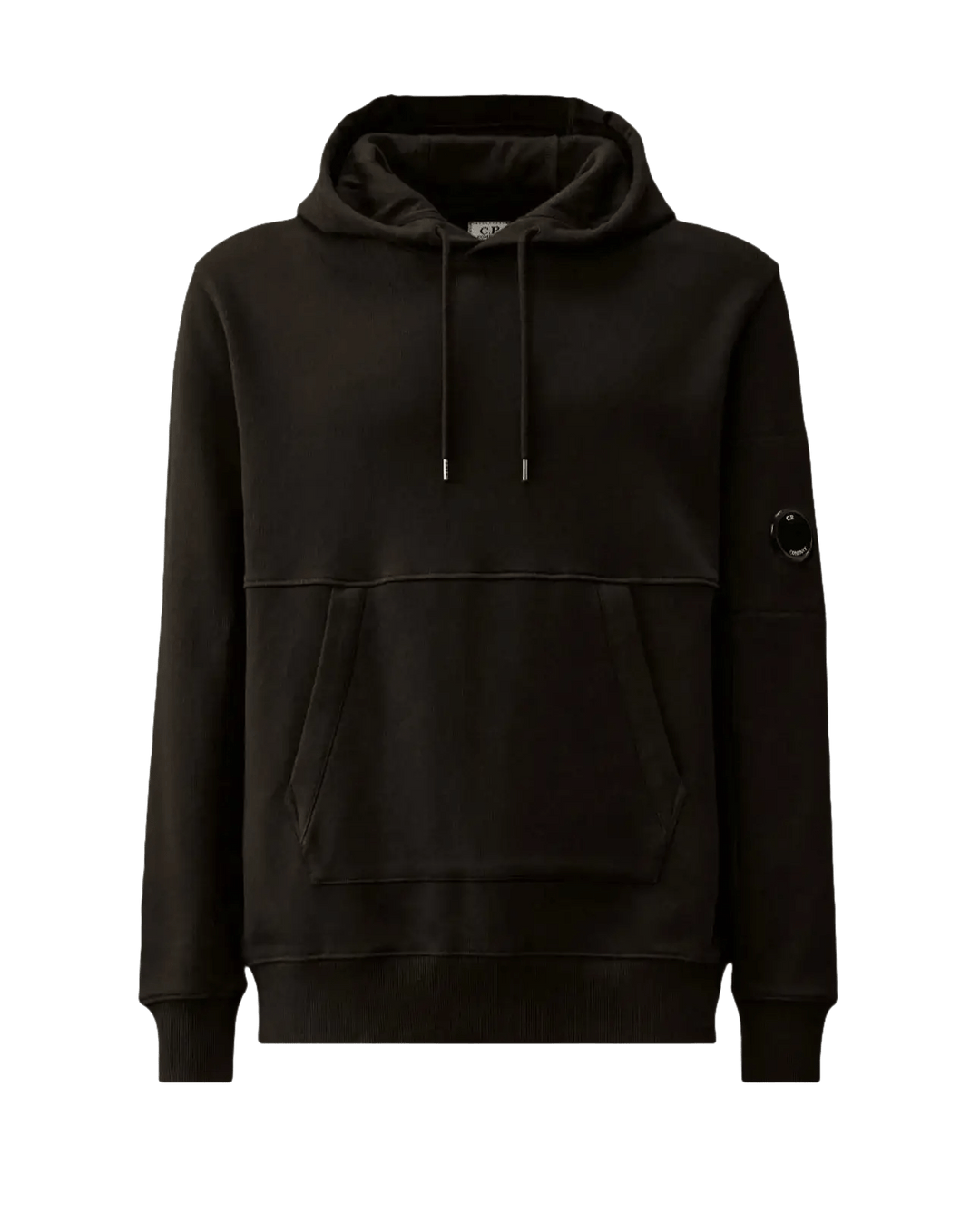 C.P. COMPANY - Diagonal Raised Fleece Hooded Sweatshirt - Noir - Lothaire
