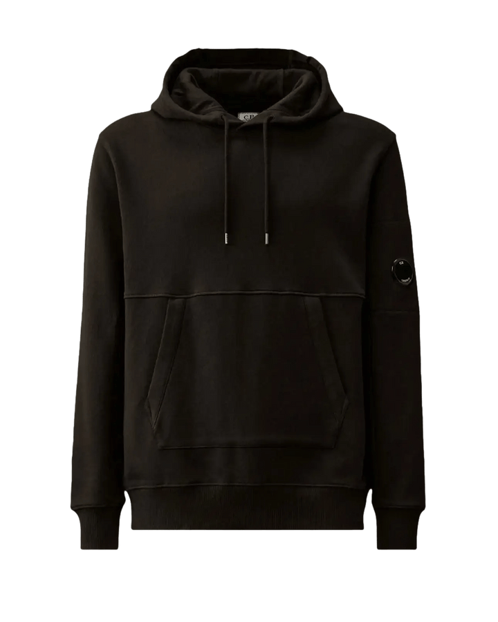 C.P. COMPANY - Diagonal Raised Fleece Hooded Sweatshirt - Noir - Lothaire