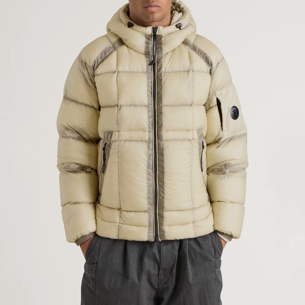 C.P. COMPANY - Doudoune D.D. Shell à Capuche Beige Clair - Lothaire