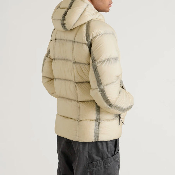 C.P. COMPANY - Doudoune D.D. Shell à Capuche Beige Clair - Lothaire