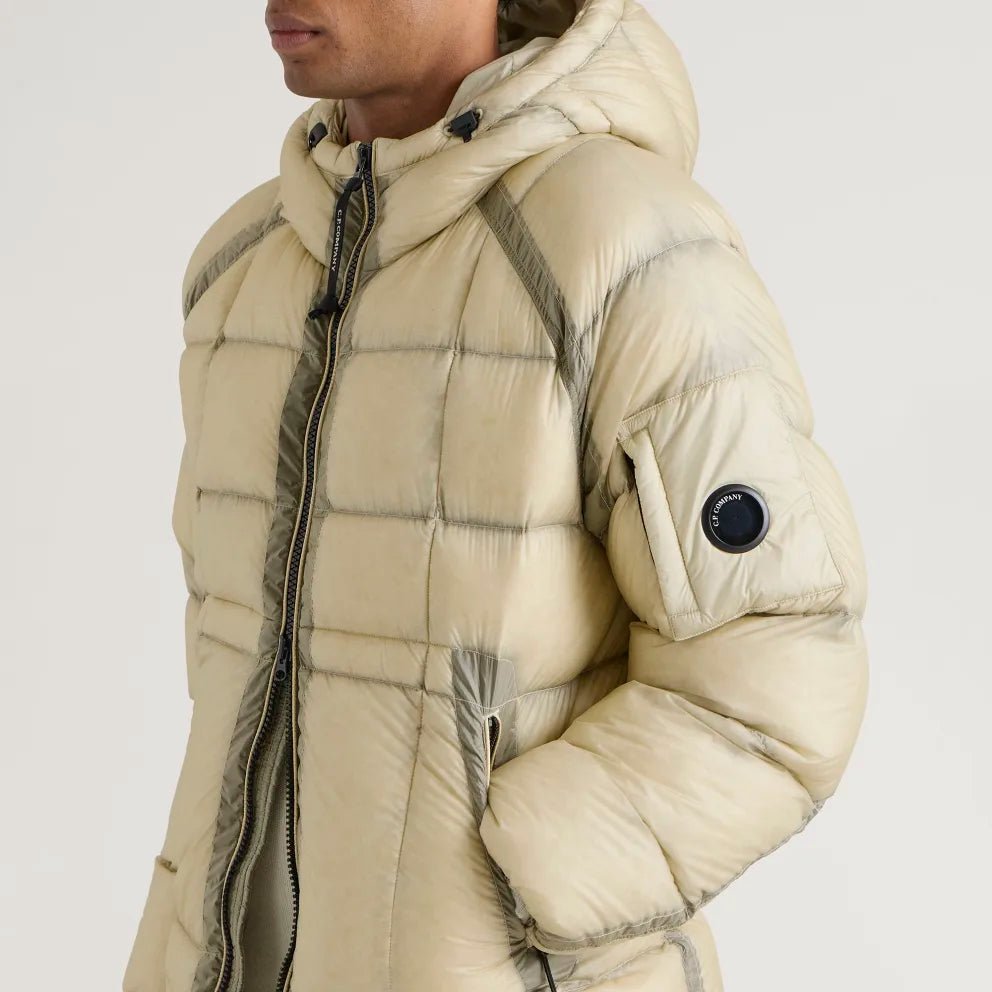 C.P. COMPANY - Doudoune D.D. Shell à Capuche Beige Clair - Lothaire