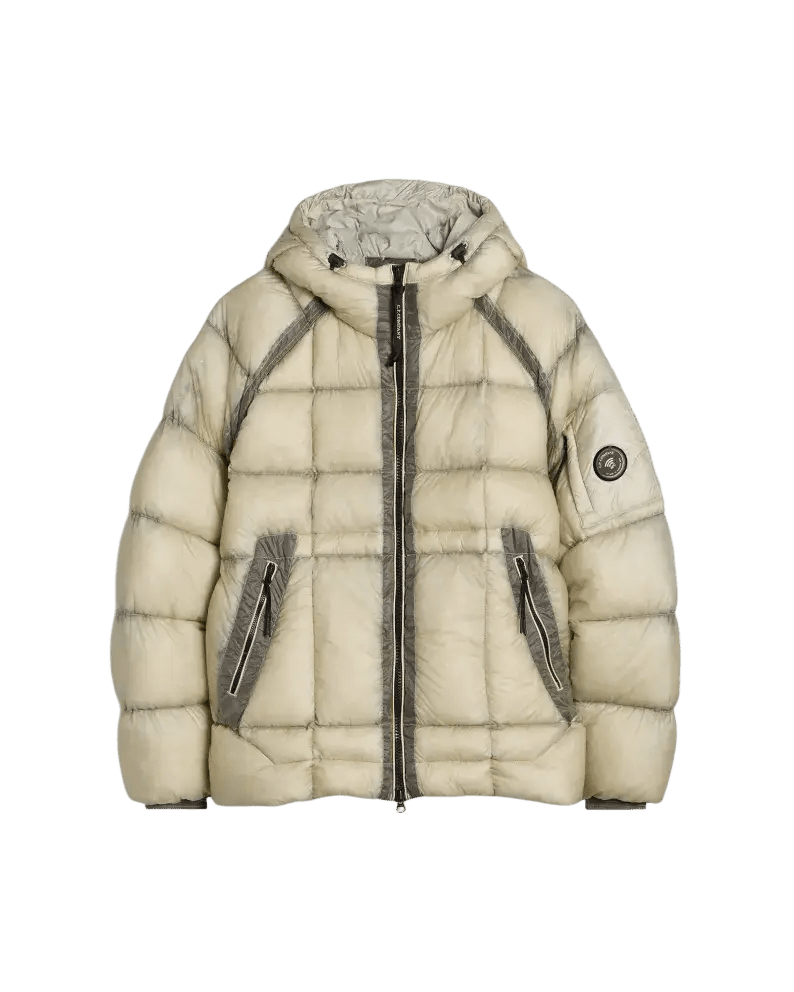C.P. COMPANY - Doudoune D.D. Shell à Capuche Beige Clair - Lothaire