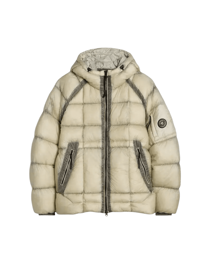 C.P. COMPANY - Doudoune D.D. Shell à Capuche Beige Clair - Lothaire