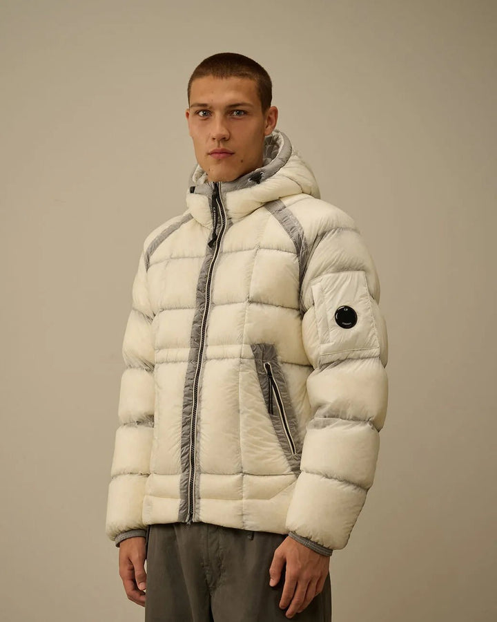 C.P. COMPANY - Doudoune D.D. Shell Hooded Down Puffer Jacket beige - Lothaire
