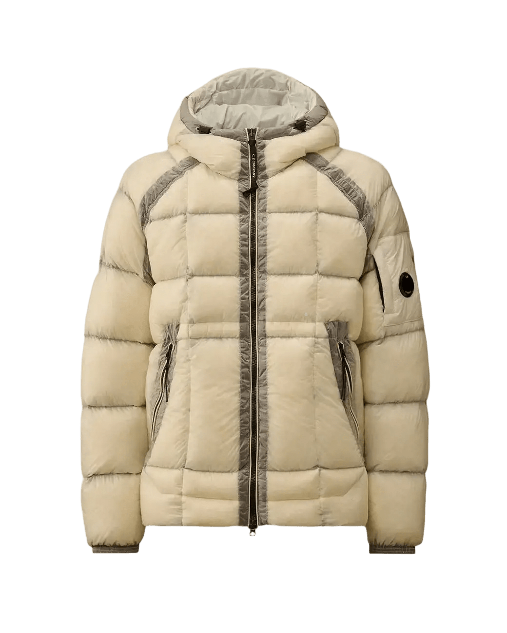 C.P. COMPANY - Doudoune D.D. Shell Hooded Down Puffer Jacket beige - Lothaire