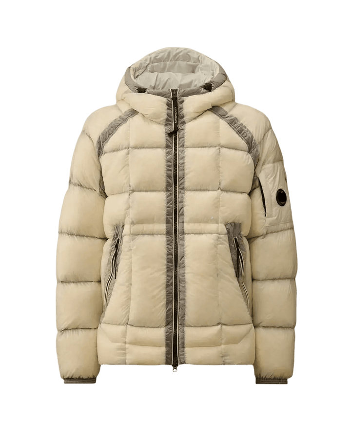 C.P. COMPANY - Doudoune D.D. Shell Hooded Down Puffer Jacket beige - Lothaire