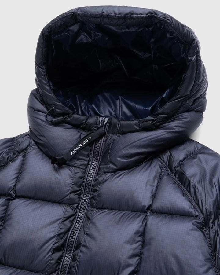 C.P. COMPANY - Doudoune D.D. Shell Hooded Down Puffer Jacket Bleu Total Eclipse - Lothaire