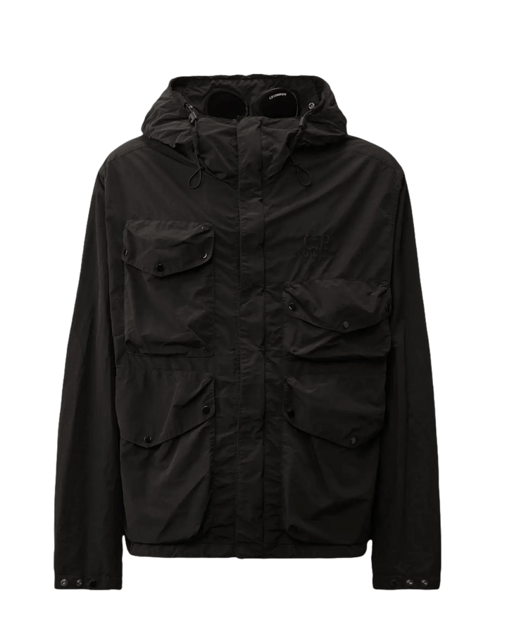 C.P. COMPANY - Flatt Nylon Goggle Jacket bleu total eclipse - Lothaire
