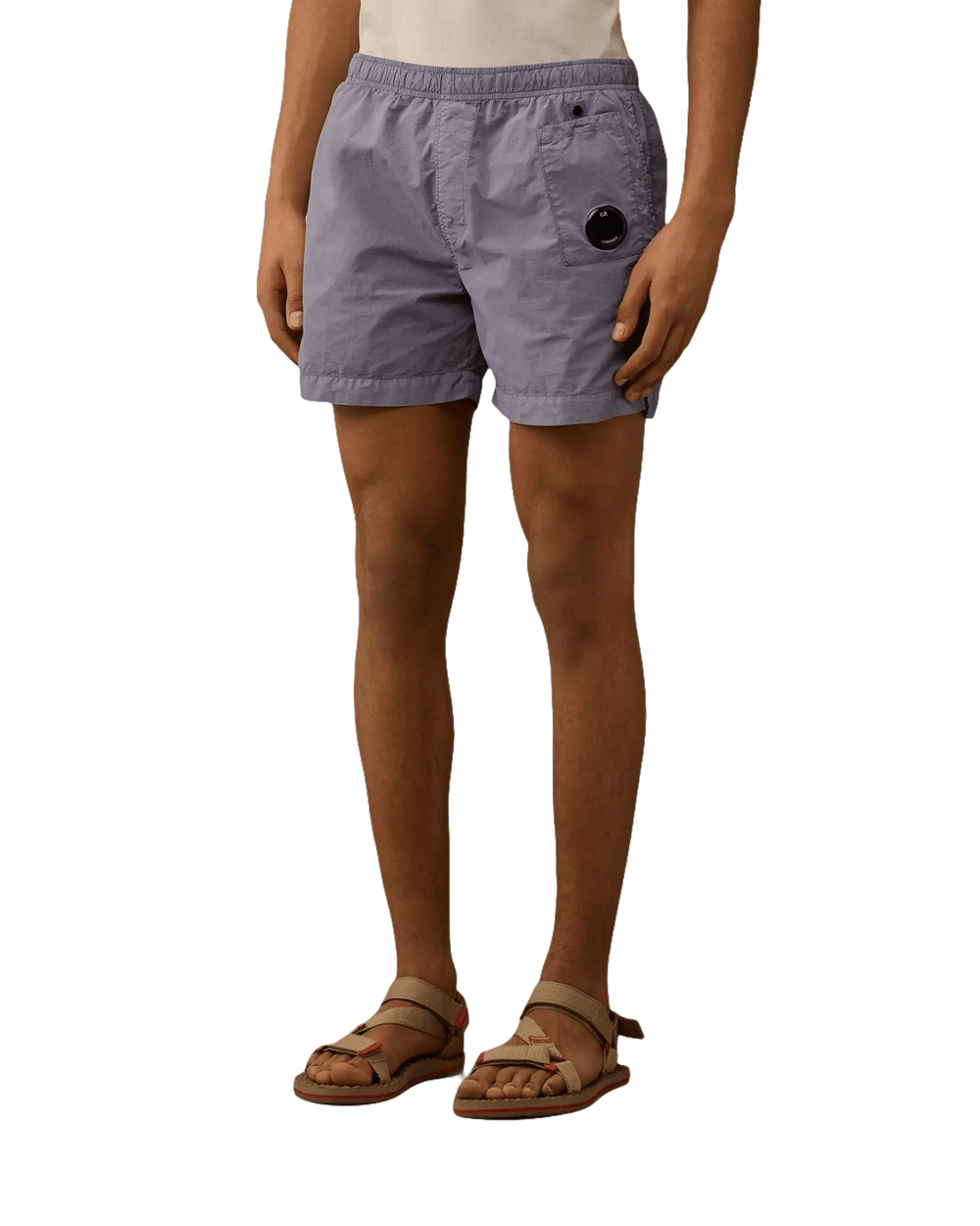 C.P. COMPANY - FLATT NYLON LENS SWIM SHORTS Violet - Lothaire