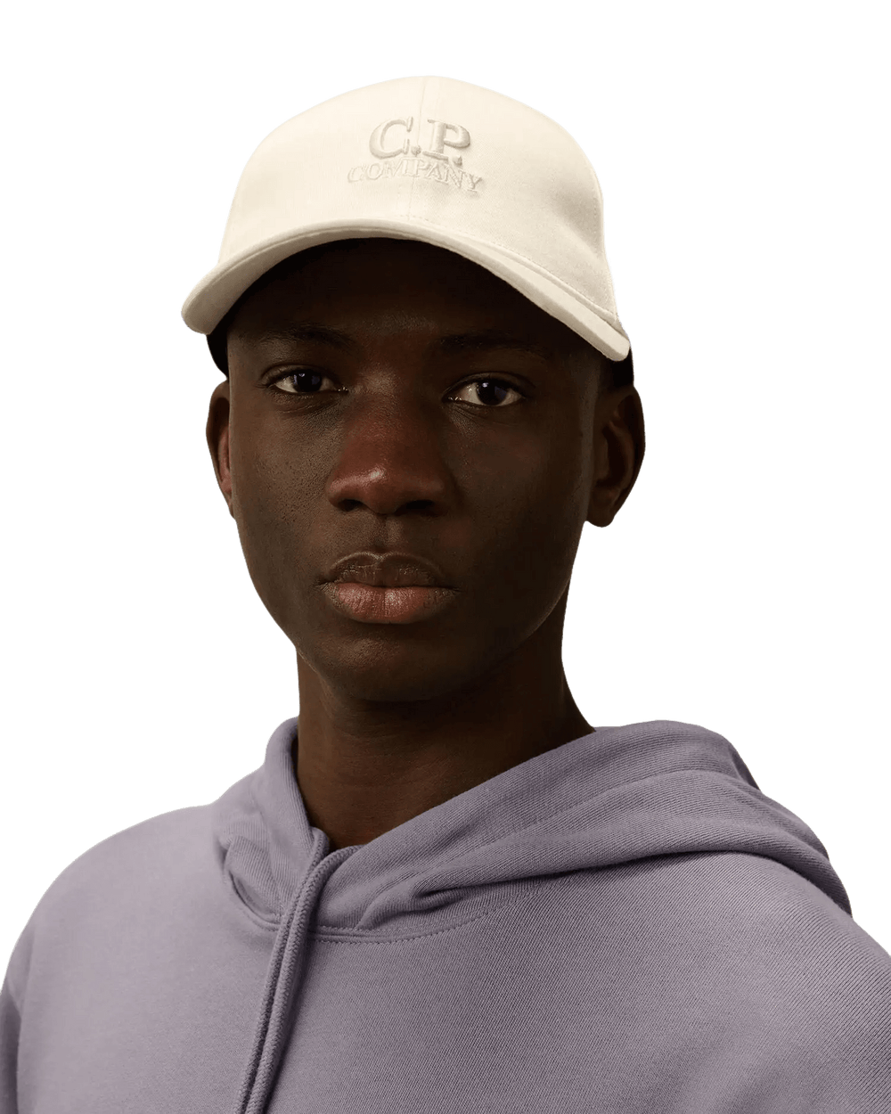 C.P. COMPANY - GABARDINE LOGO CAP Blanc - Lothaire
