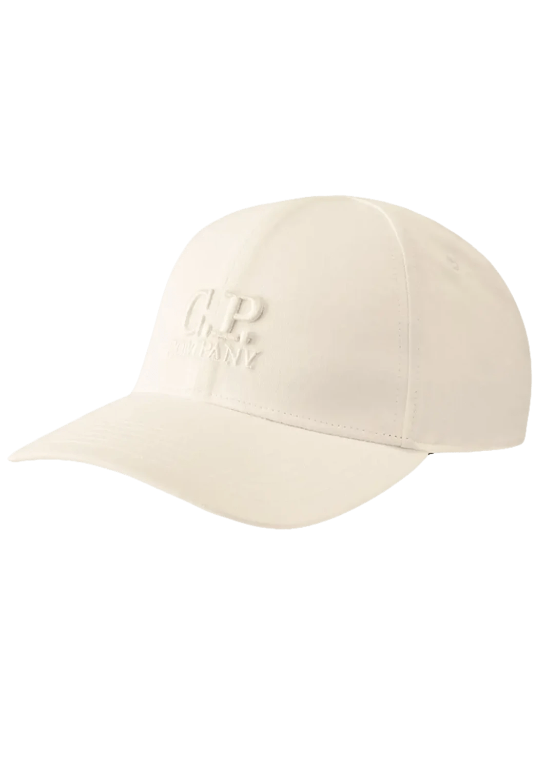 C.P. COMPANY - GABARDINE LOGO CAP Blanc - Lothaire