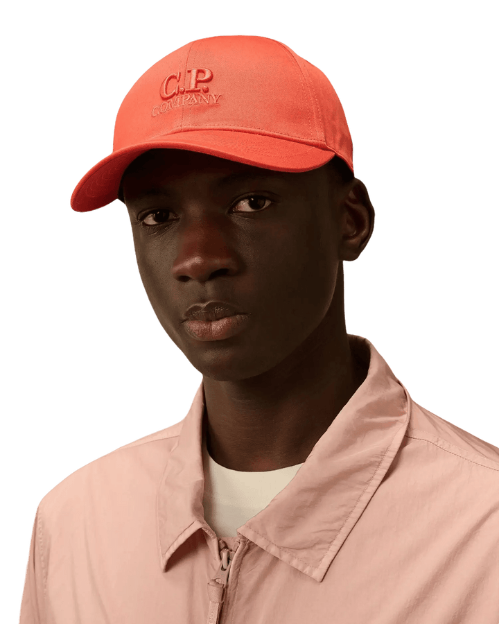 C.P. COMPANY - GABARDINE LOGO CAP Orange - Lothaire