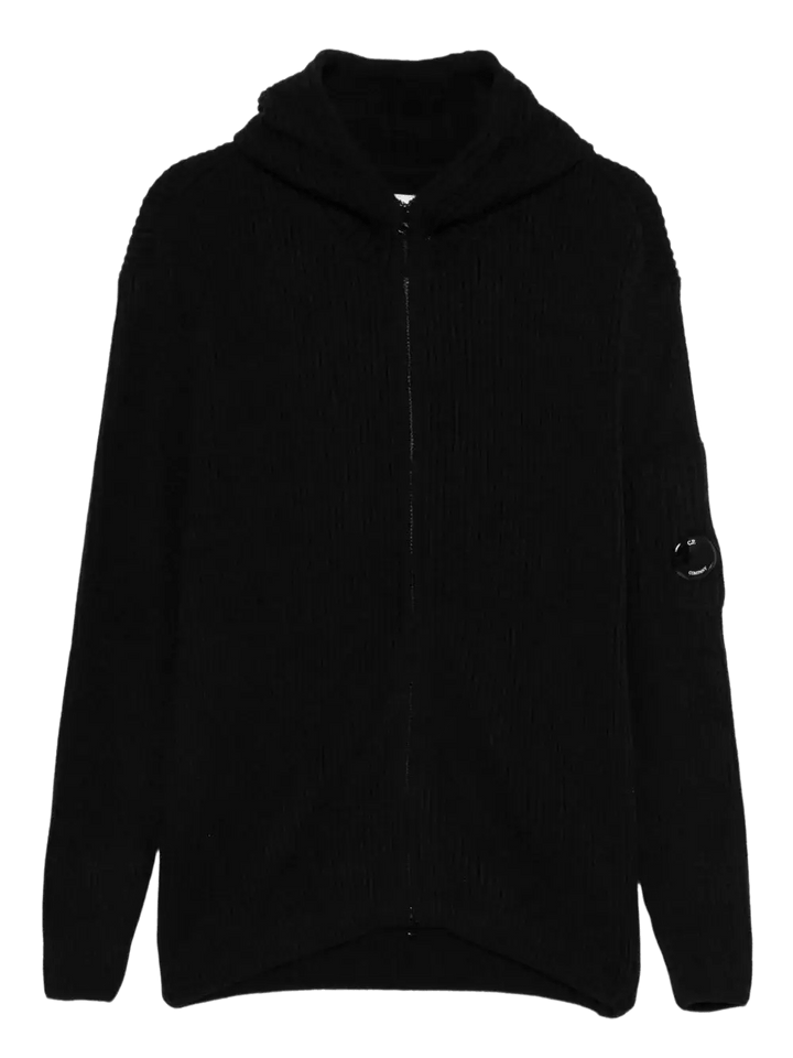 C.P. COMPANY - Hoodie à Fermeture Zippé Noir - Lothaire