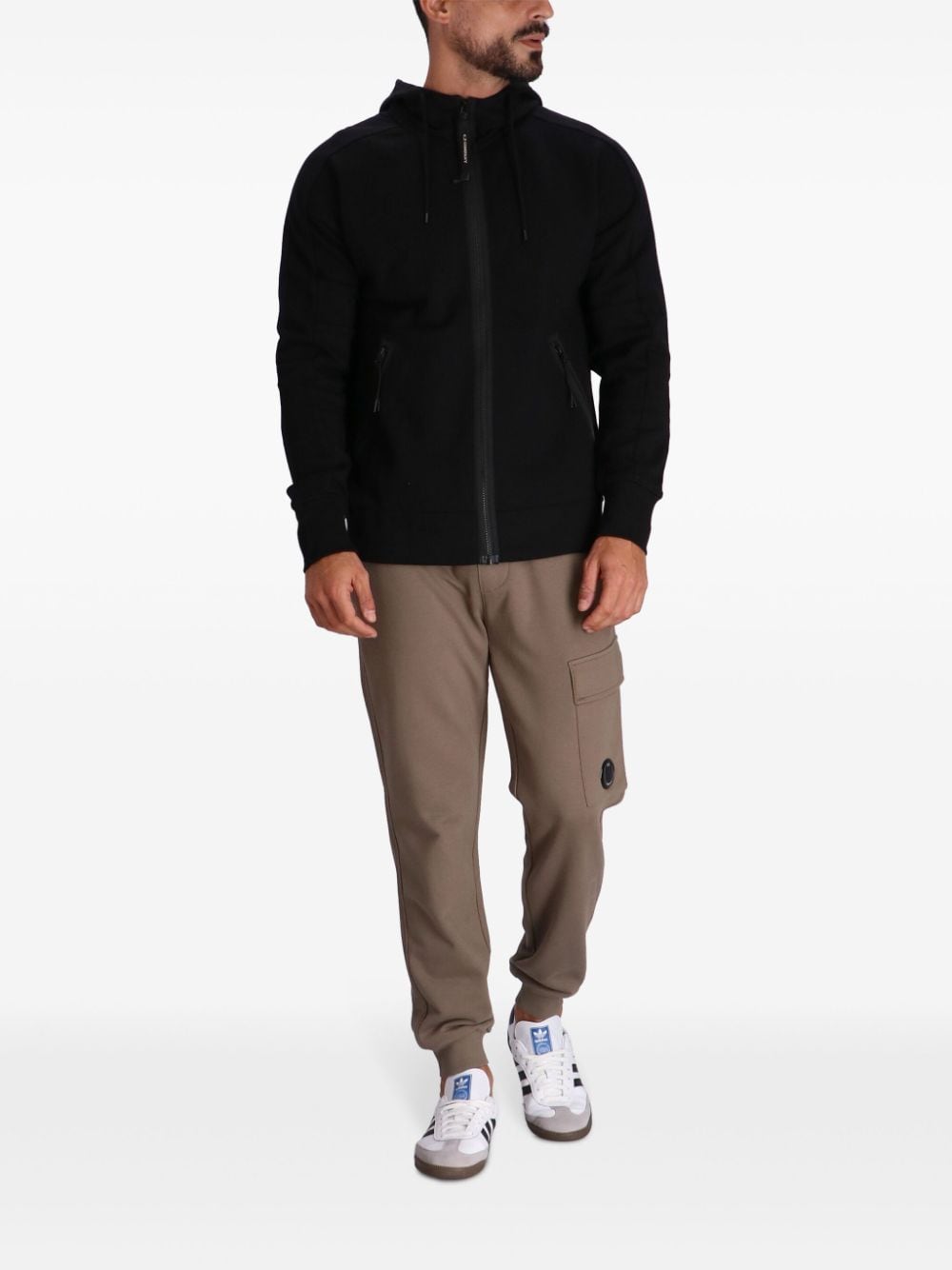 C.P Company - Hoodie zippé en polaire Noir - Lothaire