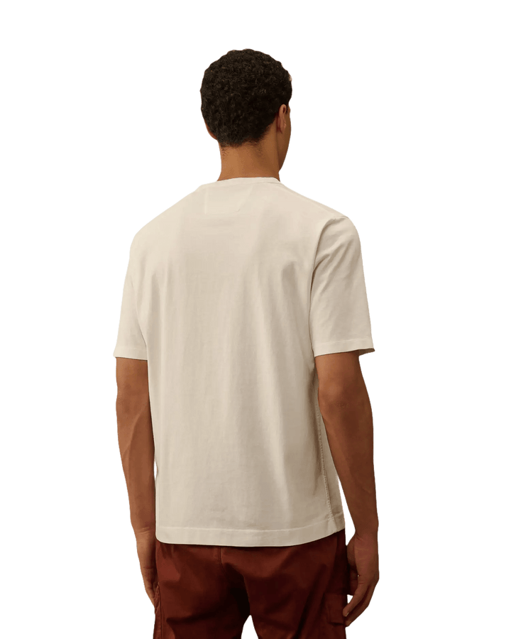 C.P. COMPANY - JERSEY LOGO T - SHIRT Blanc - Lothaire