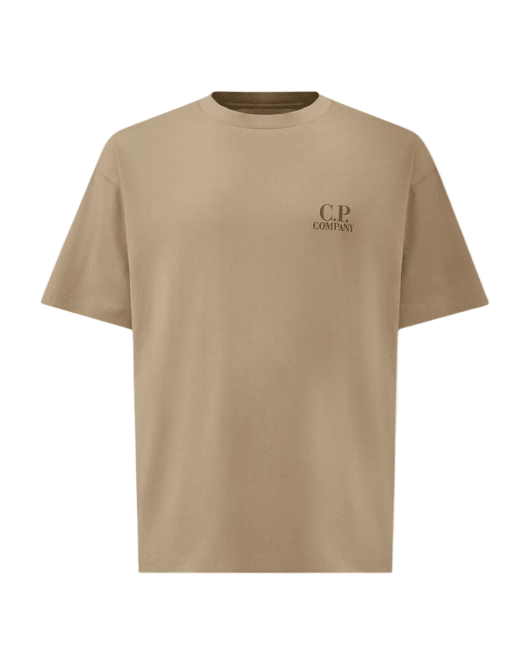 C.P. COMPANY - Jersey Short Sleeve Logo T-Shirt Dove - Lothaire