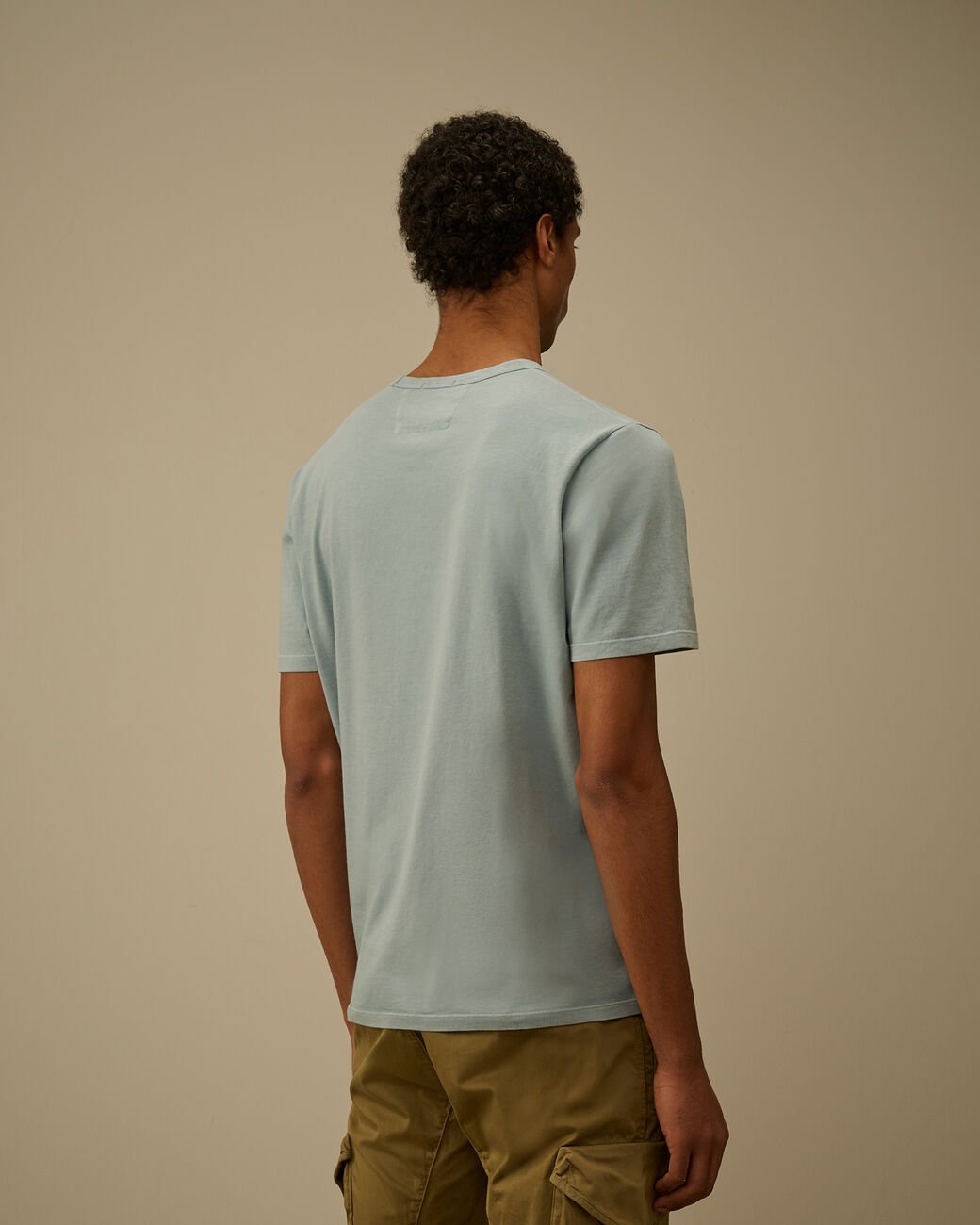 C.P. COMPANY - Jersey Short Sleeve T-Shirt Bleu clair - Lothaire