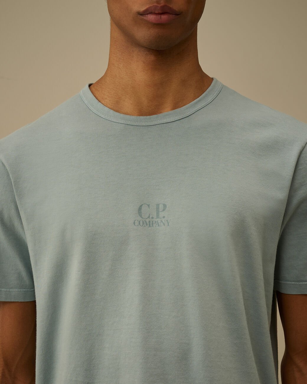 C.P. COMPANY - Jersey Short Sleeve T-Shirt Bleu clair - Lothaire