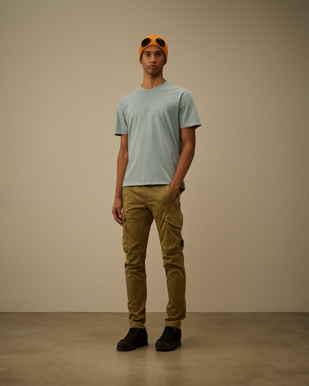 C.P. COMPANY - Jersey Short Sleeve T-Shirt Bleu clair - Lothaire