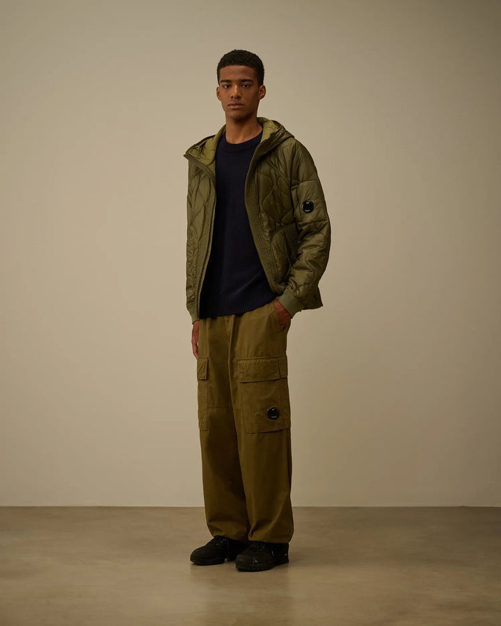 C.P. COMPANY - Lambswool GRS Crewneck Lens Sweater Total Eclipse - Lothaire