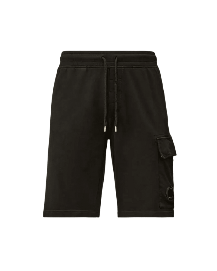 C.P. COMPANY - Light Fleece Cargo Lens Shorts Noir - Lothaire