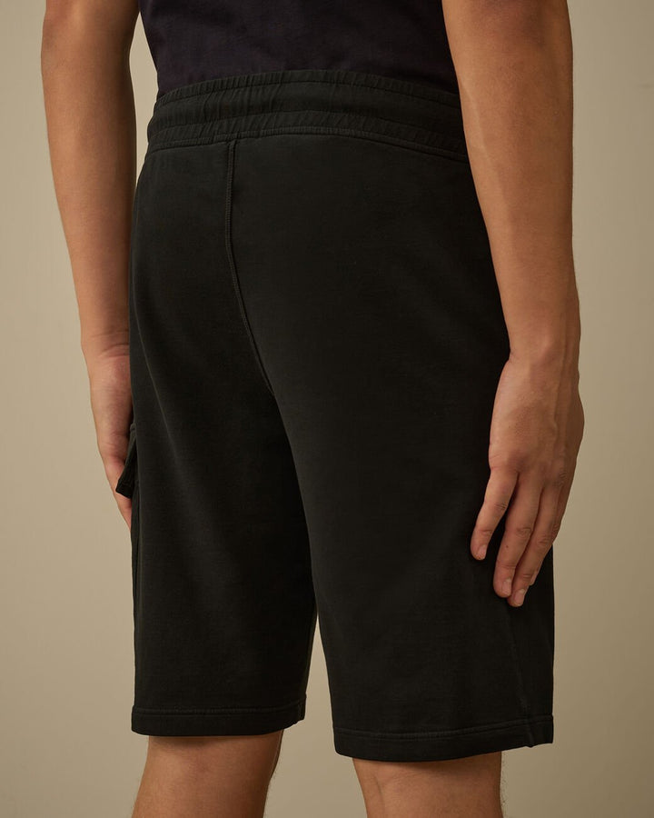 C.P. COMPANY - Light Fleece Cargo Lens Shorts Noir - Lothaire