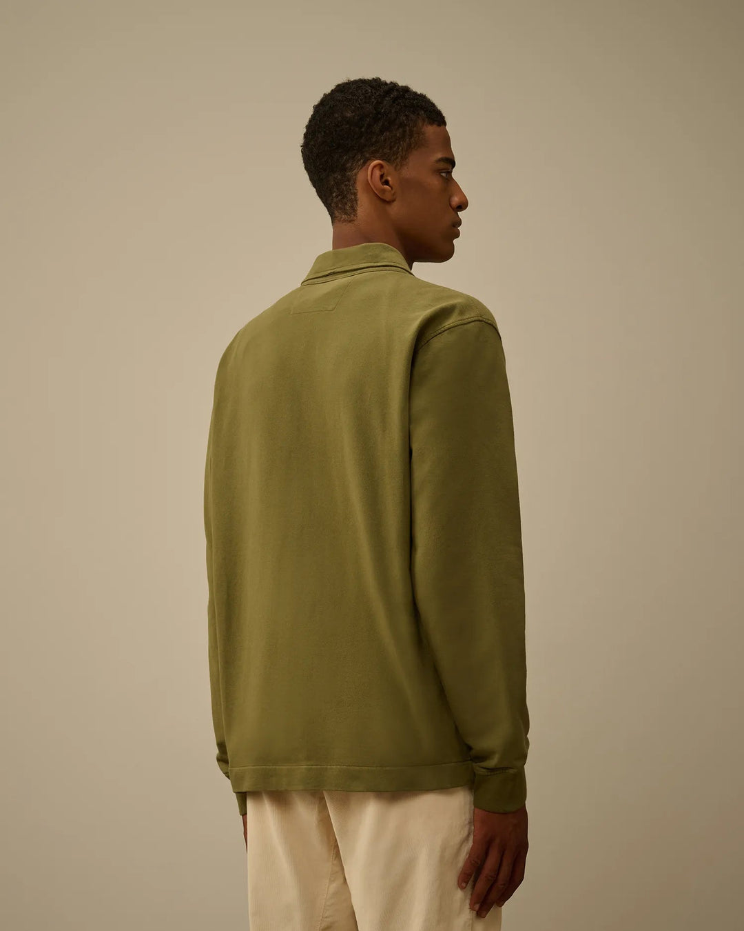 C.P. COMPANY - Light Fleece Full Zip Sweatshirt Capers - Lothaire