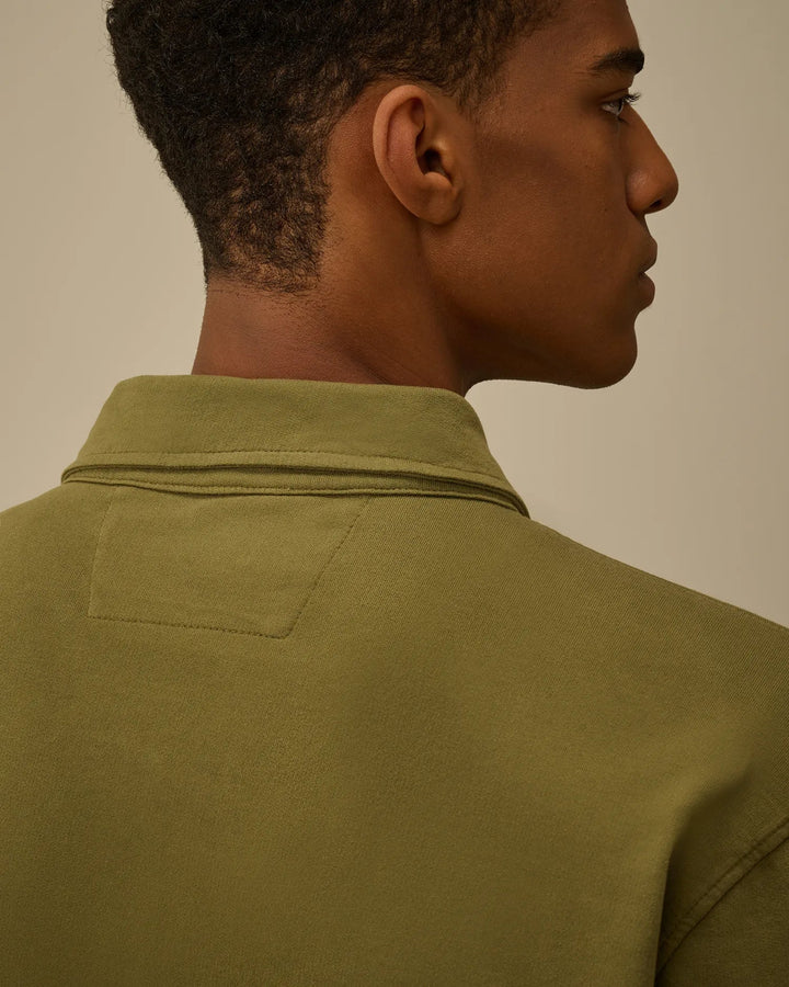 C.P. COMPANY - Light Fleece Full Zip Sweatshirt Capers - Lothaire