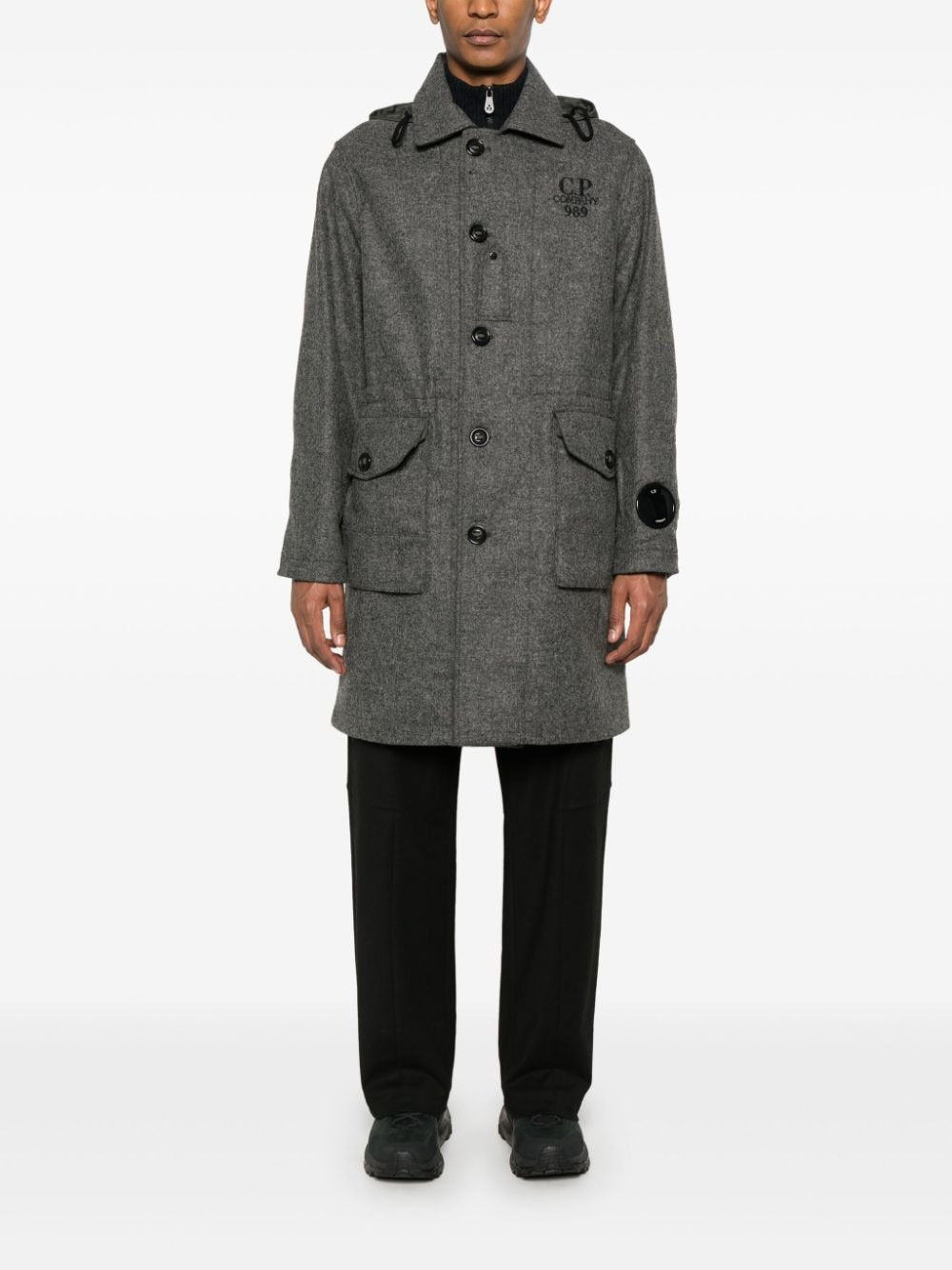 C.P. COMPANY - Manteau Shetland gris - Lothaire