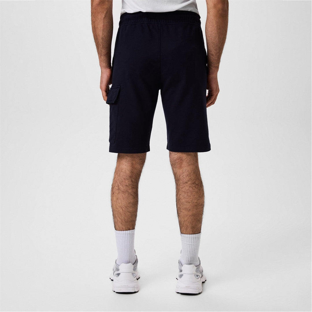 C.P. COMPANY - Men's Micro Lens Fleece Jogger Shorts Bleu nuit - Lothaire