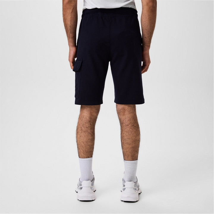 C.P. COMPANY - Men's Micro Lens Fleece Jogger Shorts Bleu nuit - Lothaire