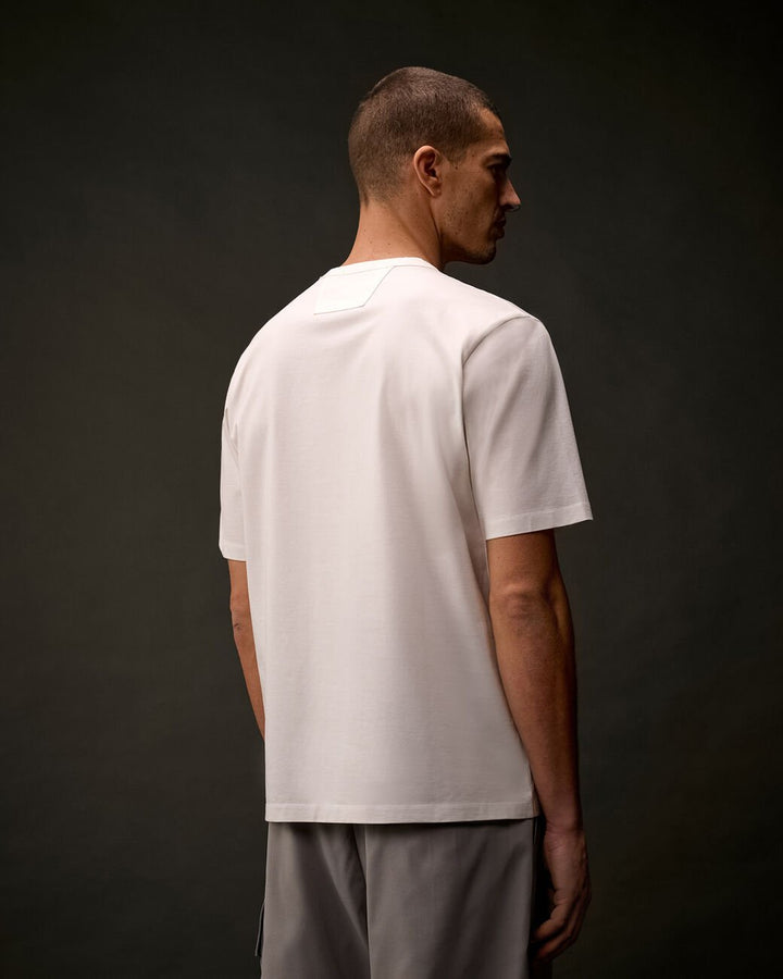C.P. COMPANY - Metropolis Series Mercerized Jersey Short Sleeve Badge T-Shirt Blanc - Lothaire