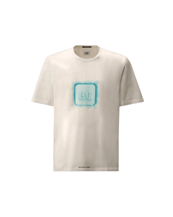 C.P. COMPANY - Metropolis Series Mercerized Jersey Short Sleeve Badge T-Shirt Blanc - Lothaire
