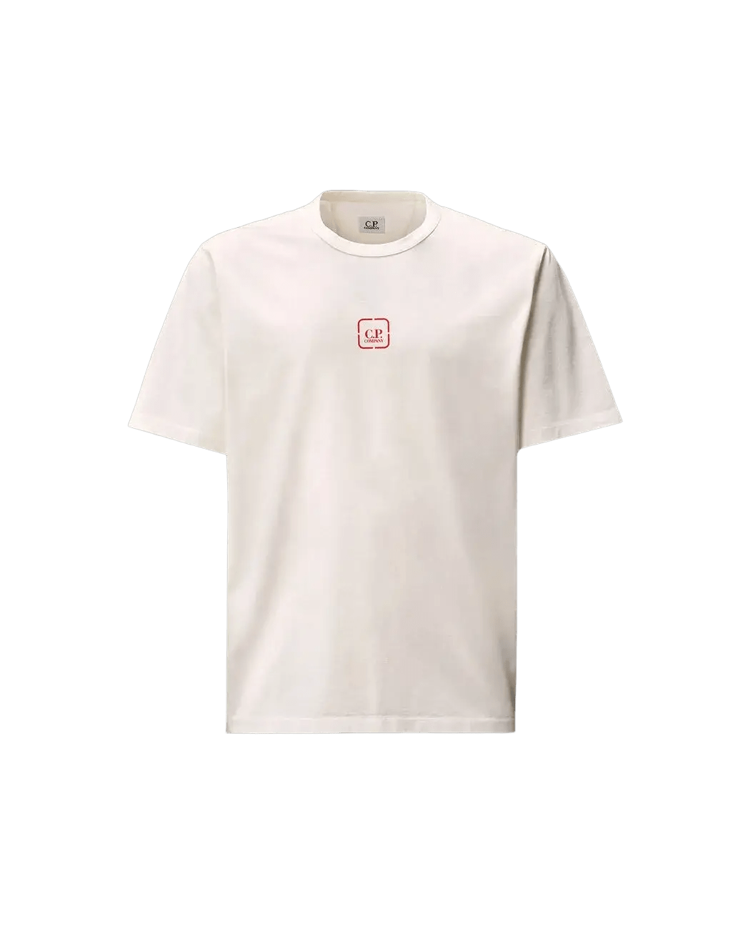 C.P. COMPANY : Metropolis Series Mercerized Jersey Short Sleeve Graphics T-Shirt blanc - Lothaire