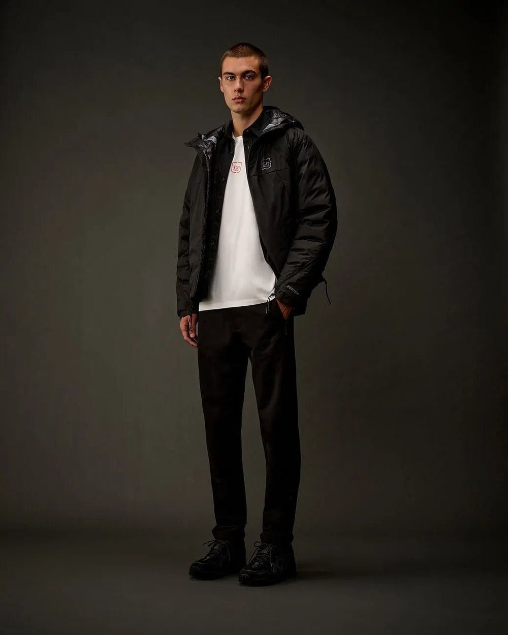 C.P. COMPANY : Metropolis Series Mercerized Jersey Short Sleeve Graphics T-Shirt blanc - Lothaire