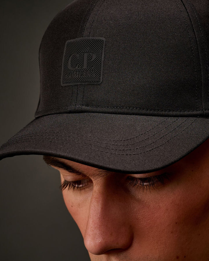 C.P. COMPANY - Metropolis Series Polyester Twill Logo Cap Noir - Lothaire