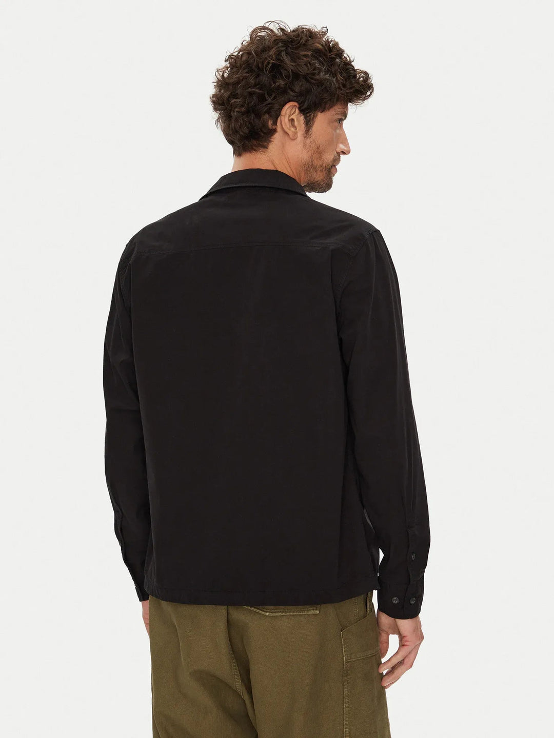 C.P. COMPANY - Organic Gabardine Full Zip Overshirt - Marine - Lothaire