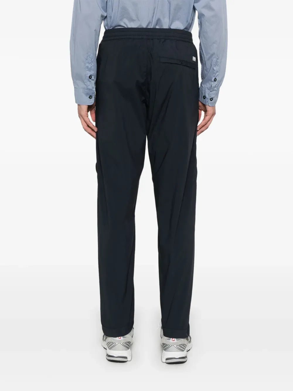 C.P. COMPANY : pantalon à verre de lunettes signature bleu marine - Lothaire