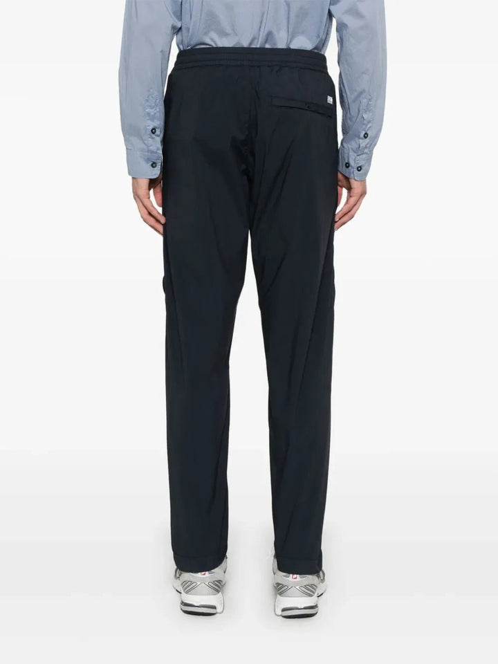 C.P. COMPANY : pantalon à verre de lunettes signature bleu marine - Lothaire