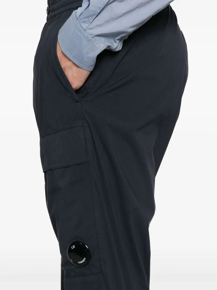 C.P. COMPANY : pantalon à verre de lunettes signature bleu marine - Lothaire