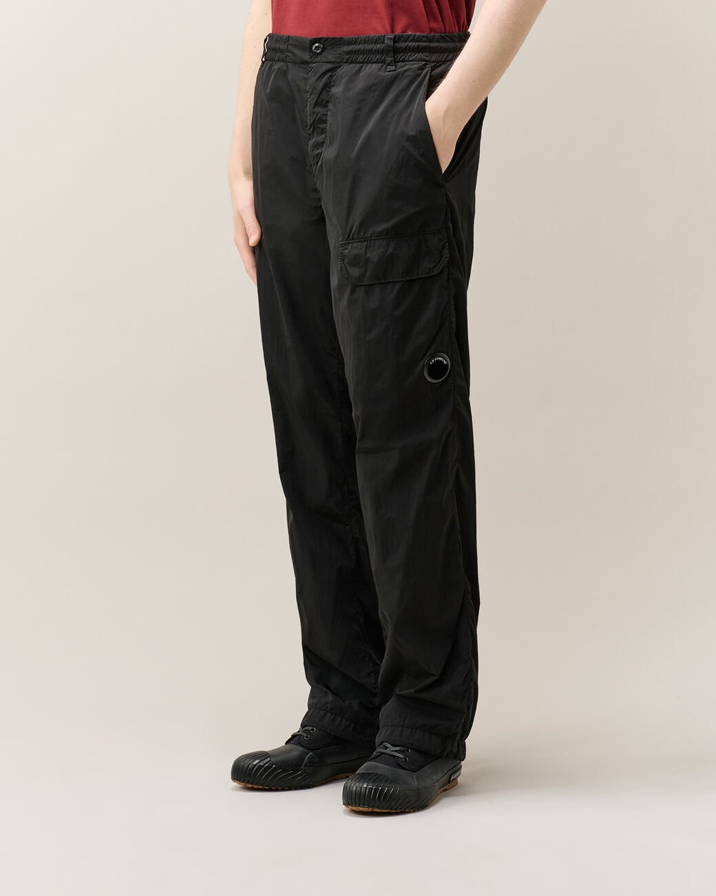 C.P. COMPANY - Pantalon cargo Chrome-R Regular Lens Noir - Lothaire
