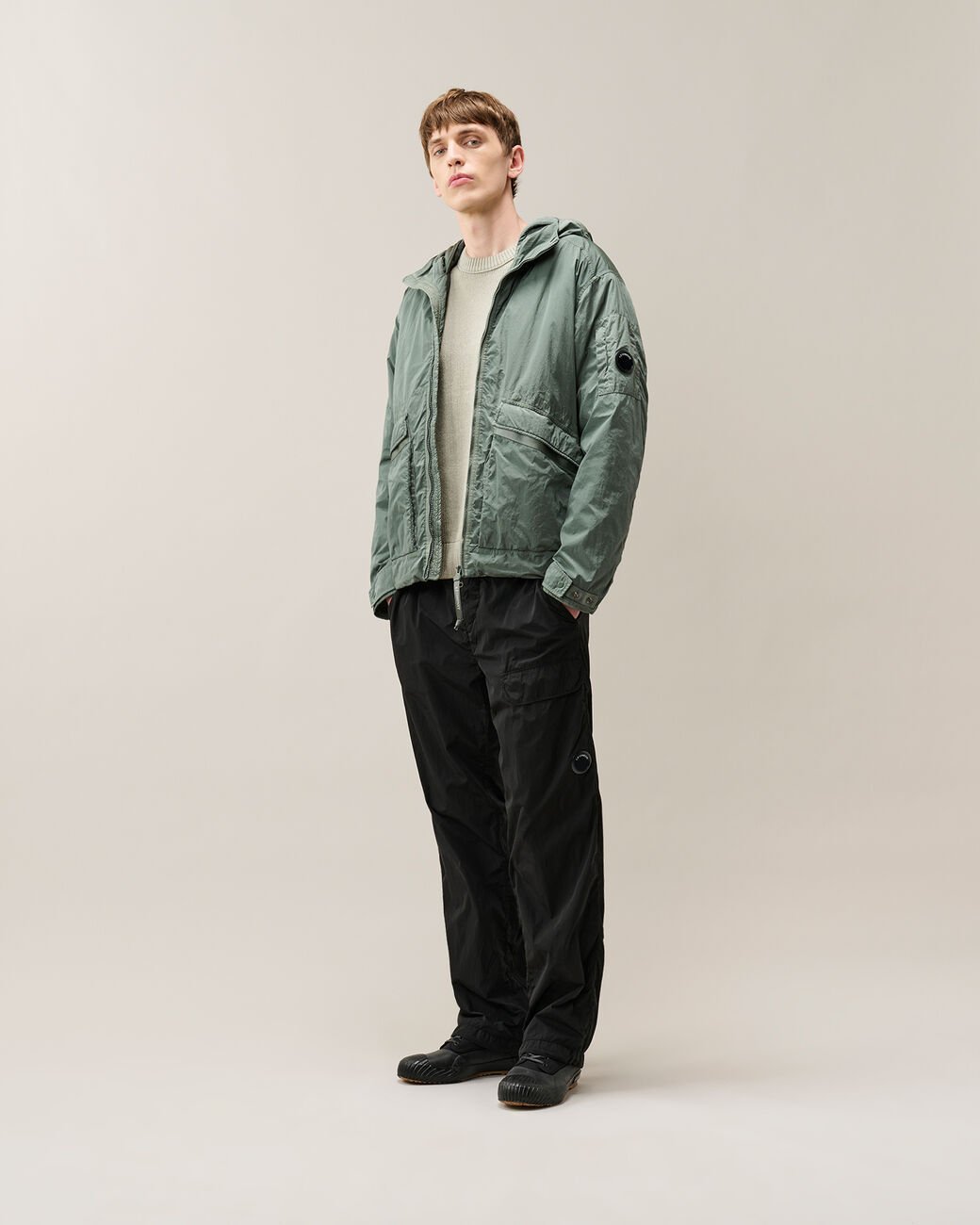 C.P. COMPANY - Pantalon cargo Chrome-R Regular Lens Noir - Lothaire