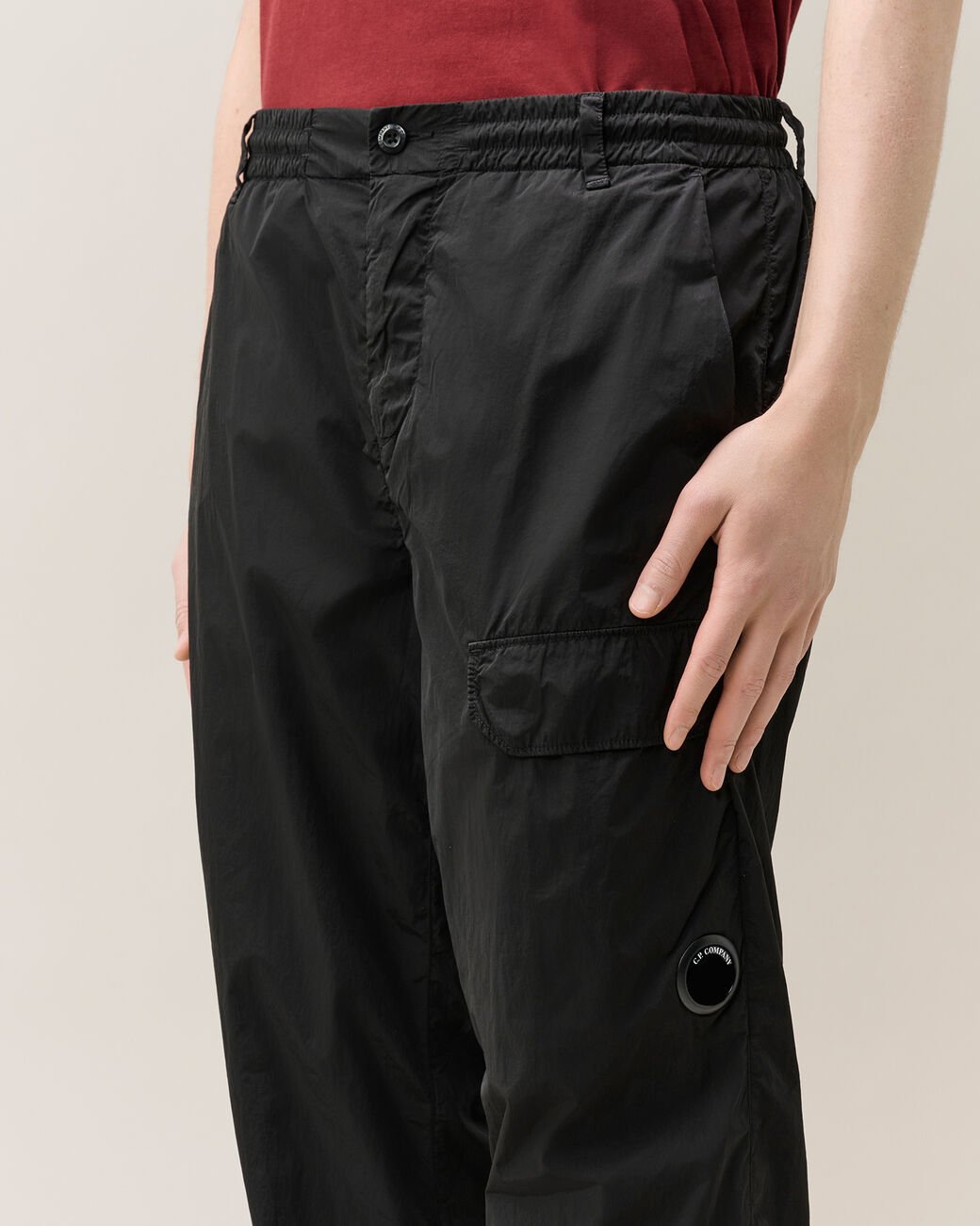 C.P. COMPANY - Pantalon cargo Chrome-R Regular Lens Noir - Lothaire