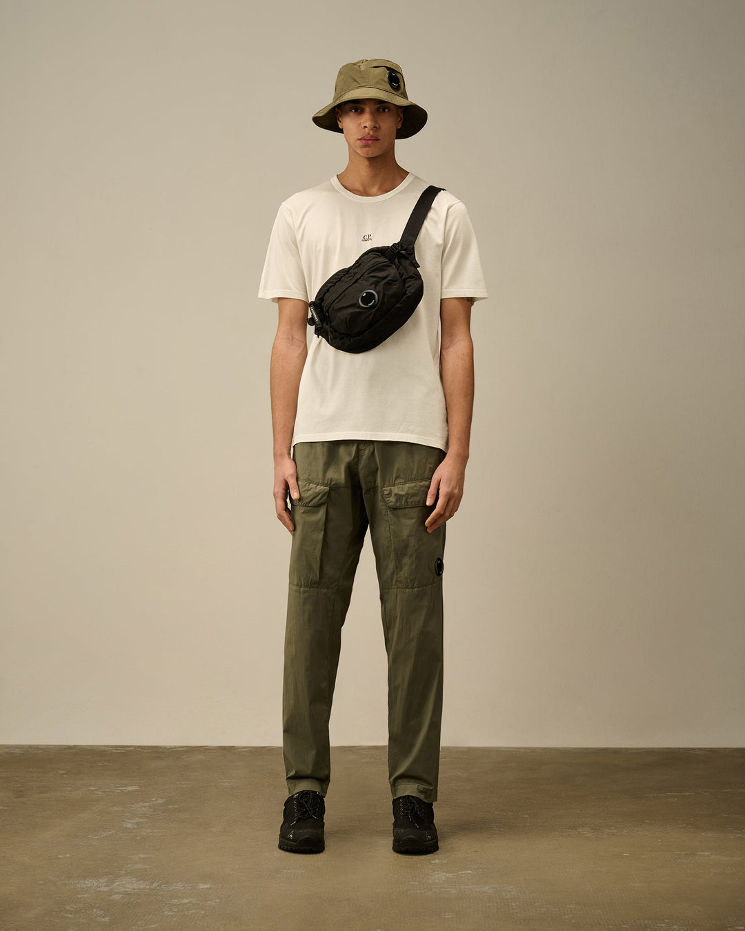 C.P. COMPANY - Pantalon cargo confectionné Vert kaki - Lothaire